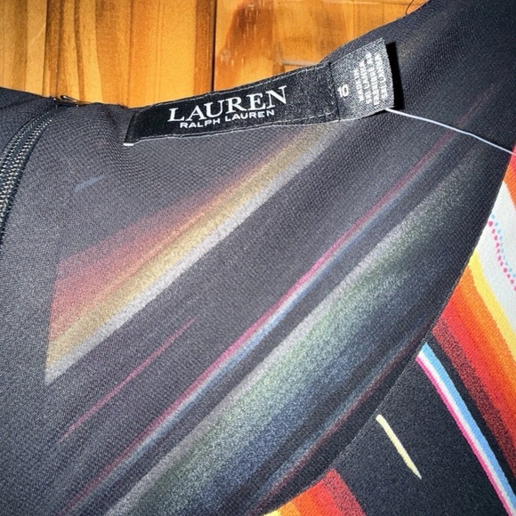 NWT Lauren Ralph Lauren Blanket Stripe Southwestern Dress-Western Aztec-10 - Picture 6 of 10